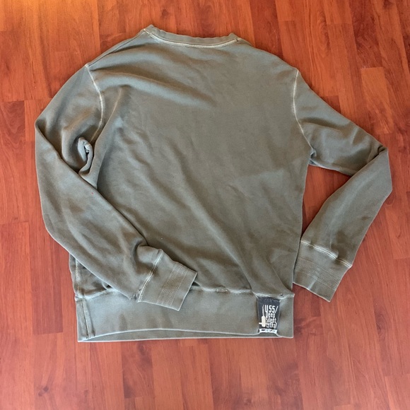 Vintage 55DSL Army Green Graphic Men’s Sweater XL - Picture 14 of 14
